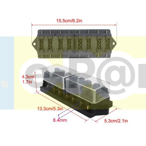 8’li Yeni Model Bıçak Sigortalı Üniversal Sigorta Kutusu