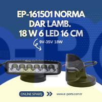 EP-161501 NORMA Forklift Dar Lamba 18 W 6 LED 16 CM - (9V-35V 18W)