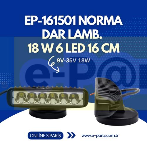 EP-161501 NORMA Forklift Dar Lamba 18 W 6 LED 16 CM - (9V-35V 18W)