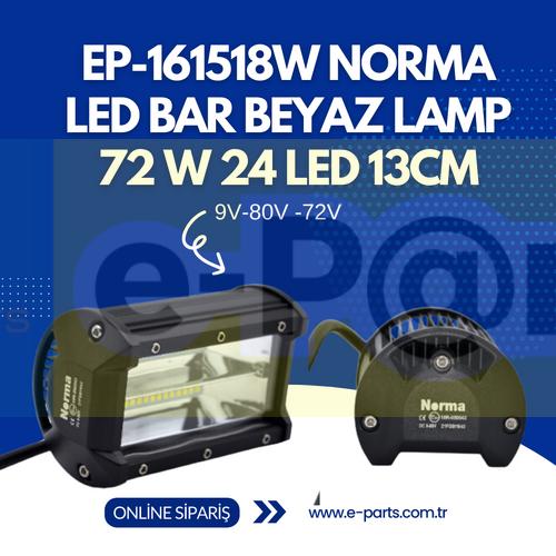 EP-161518W NORMA Forklift LED BAR BEYAZ LAMP 72 W 24 LED 13CM