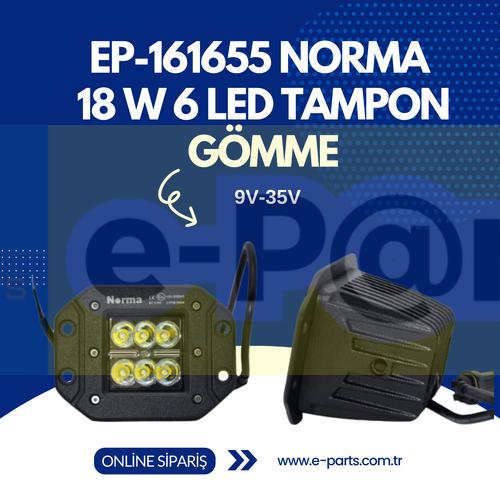 EP-161655 NORMA  18 W 6 LED TAMPON GÖMME