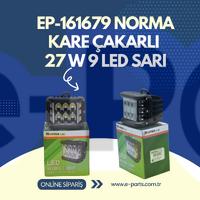 EP-161679 NORMA KARE ÇAKARLI  27 W 9 LED SARI