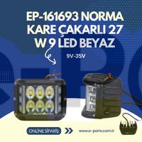 EP-161693 NORMA KARE ÇAKARLI 27 W 9 LED BEYAZ