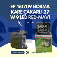 EP-161709 NORMA KARE ÇAKARLI 27 W 9 LED RED-MAVI