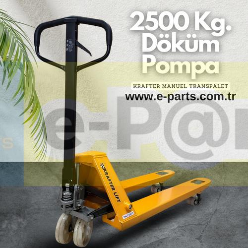 KRAFTER Manuel Transpalet 2,5 Ton Döküm Pompa