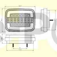 Led Stop Lambası - EP 202205-D-24V