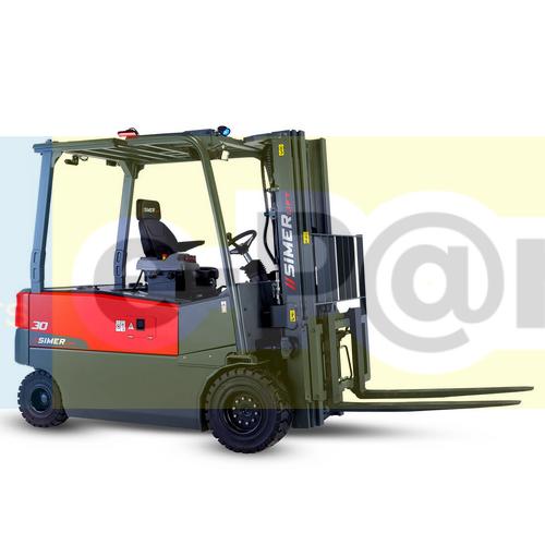 Simer Forklift 30T-4W Akülü Forklift 4 Teker