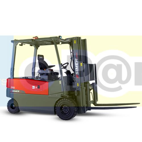 Simer Forklift 35T-4W Akülü Forklift 4 Teker