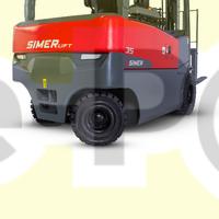 Simer Forklift 35T-4W Akülü Forklift 4 Teker